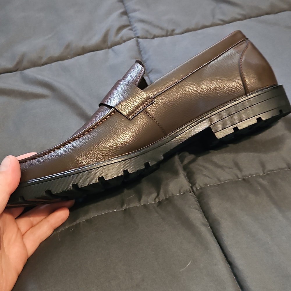 Gucci Chocolate Brown Leather Loafer Dress Shoes Size 10 - Picture 6 of 6
